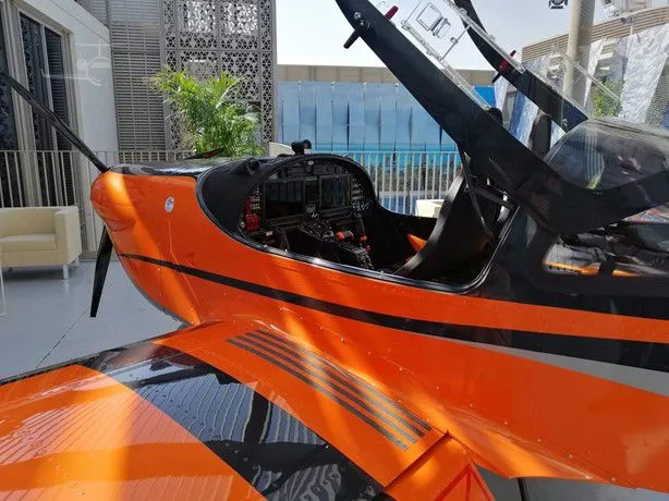 Cockpit and instrument panel of a 2024 Tomark Aero SD4 ATTACK.