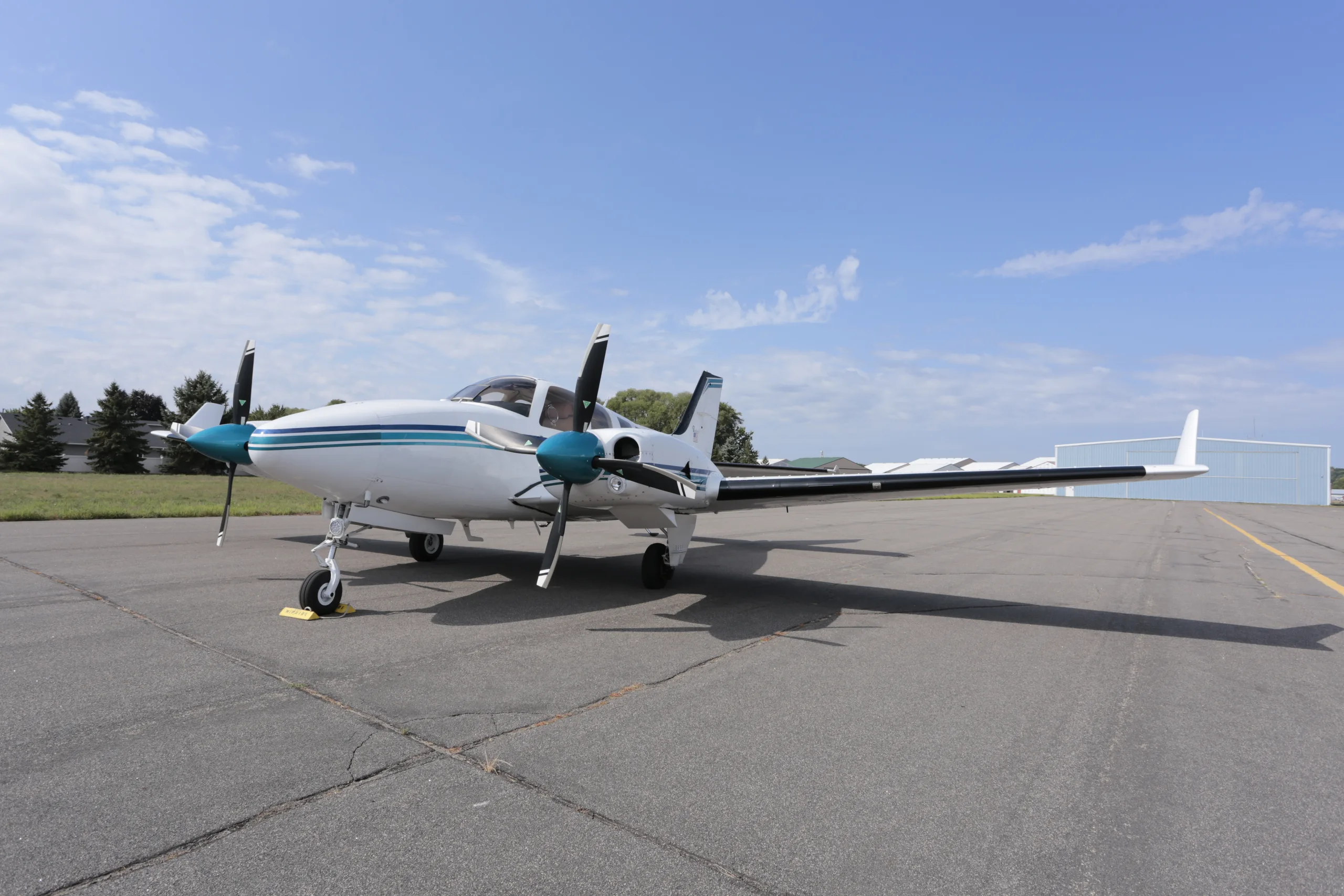 Exterior view of a 1982 Beech baron 58p.