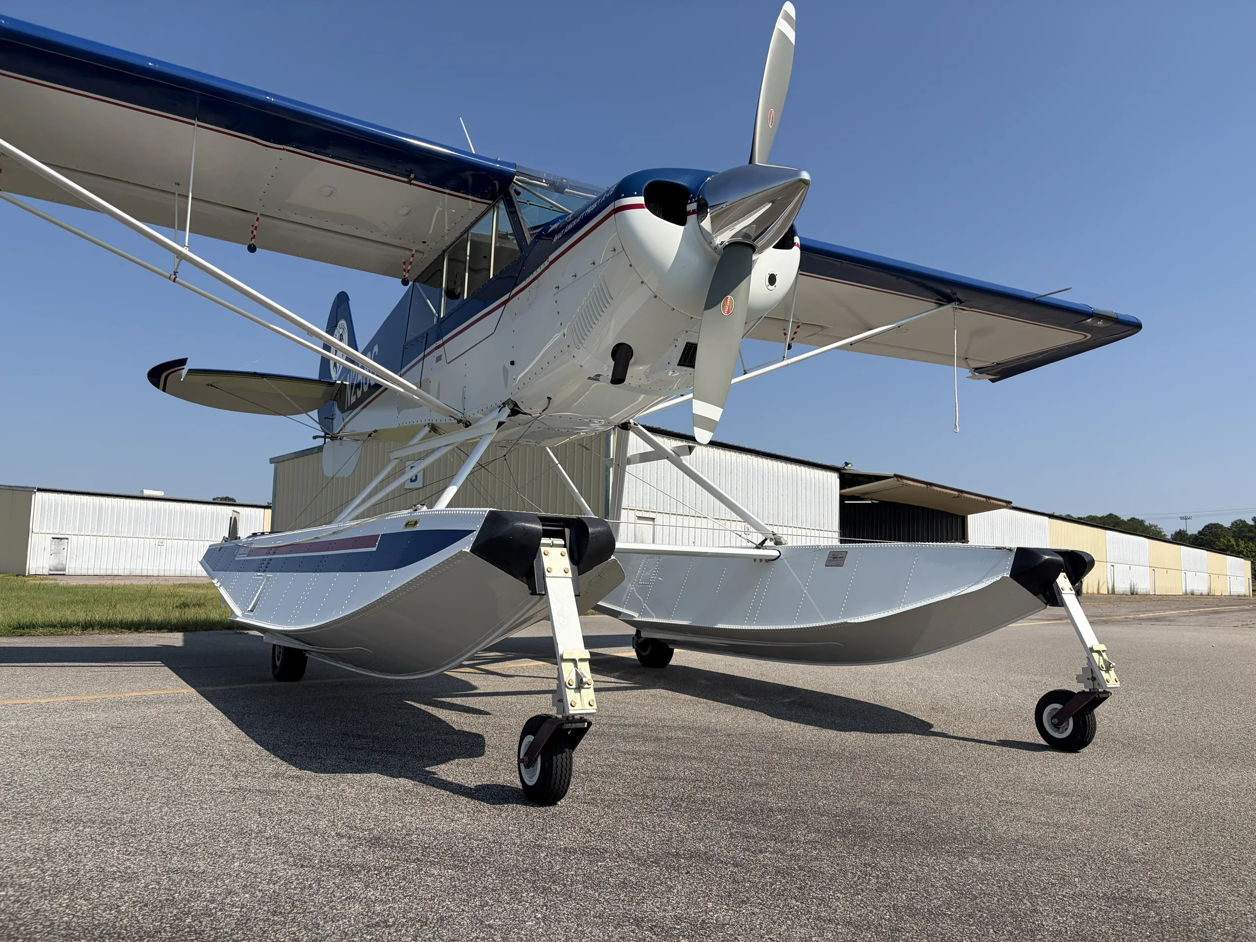 Exterior view of a 1999 Aviat a 1b.