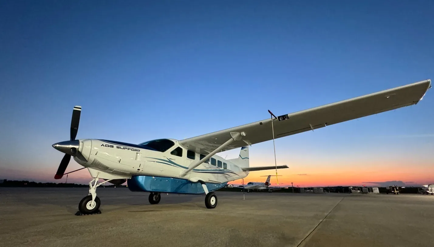 Exterior view of a 2009 Cessna caravan 208.