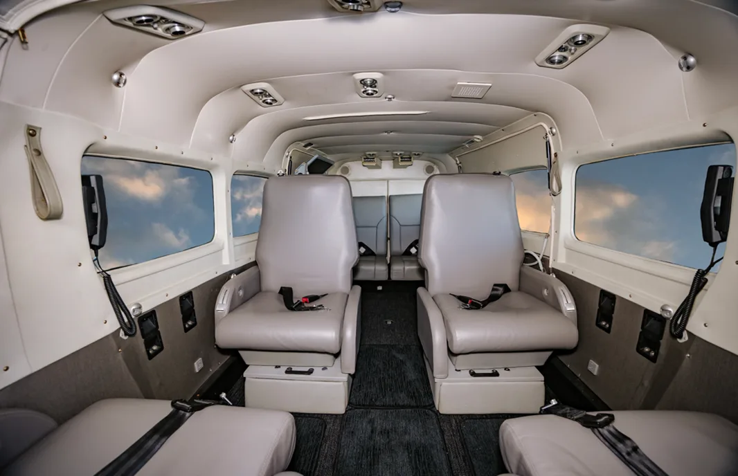 Cabin interior of a 2009 Cessna caravan 208.