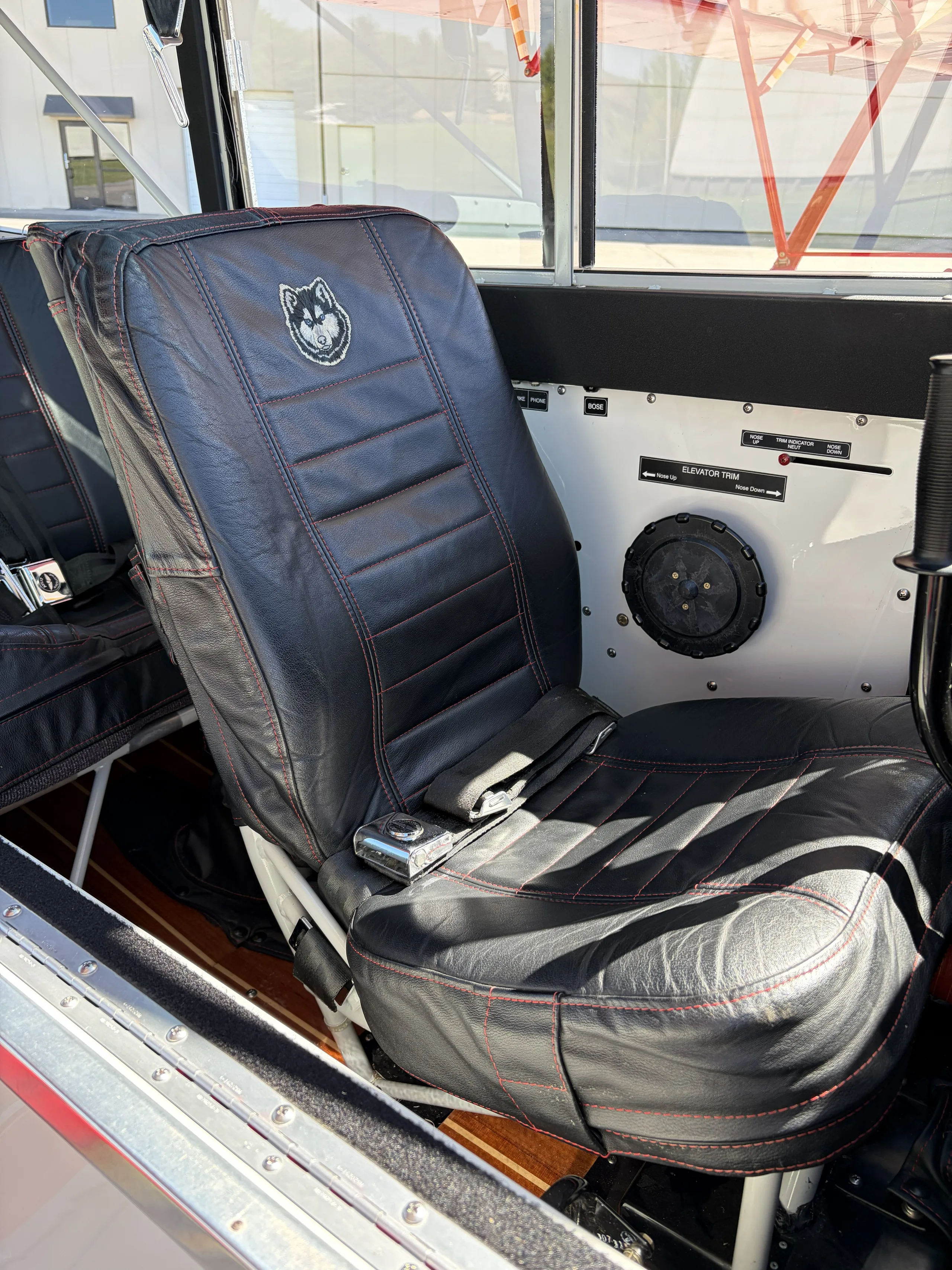Cabin interior of a 2013 Aviat husky a 1c 200 2.