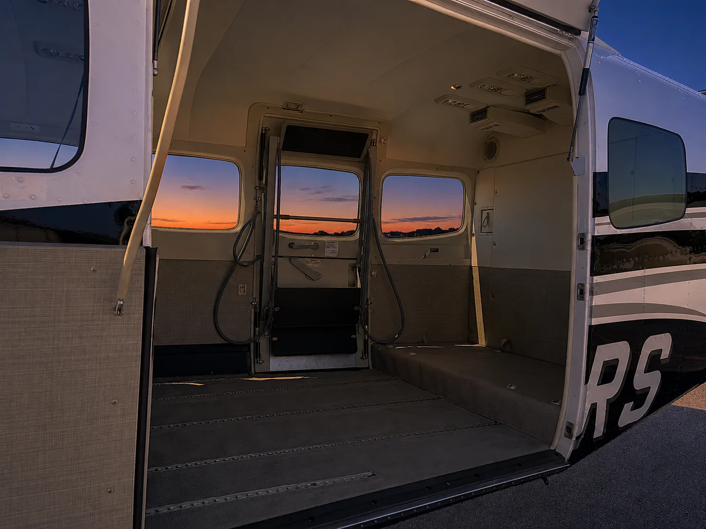 Cabin interior of a 2016 Cessna 208b ex 2.