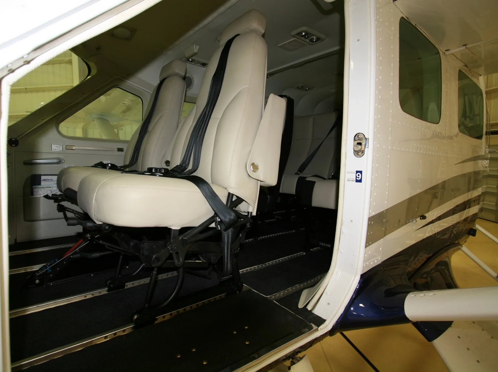 Cabin interior of a 2018 Cessna caravan amphibious.