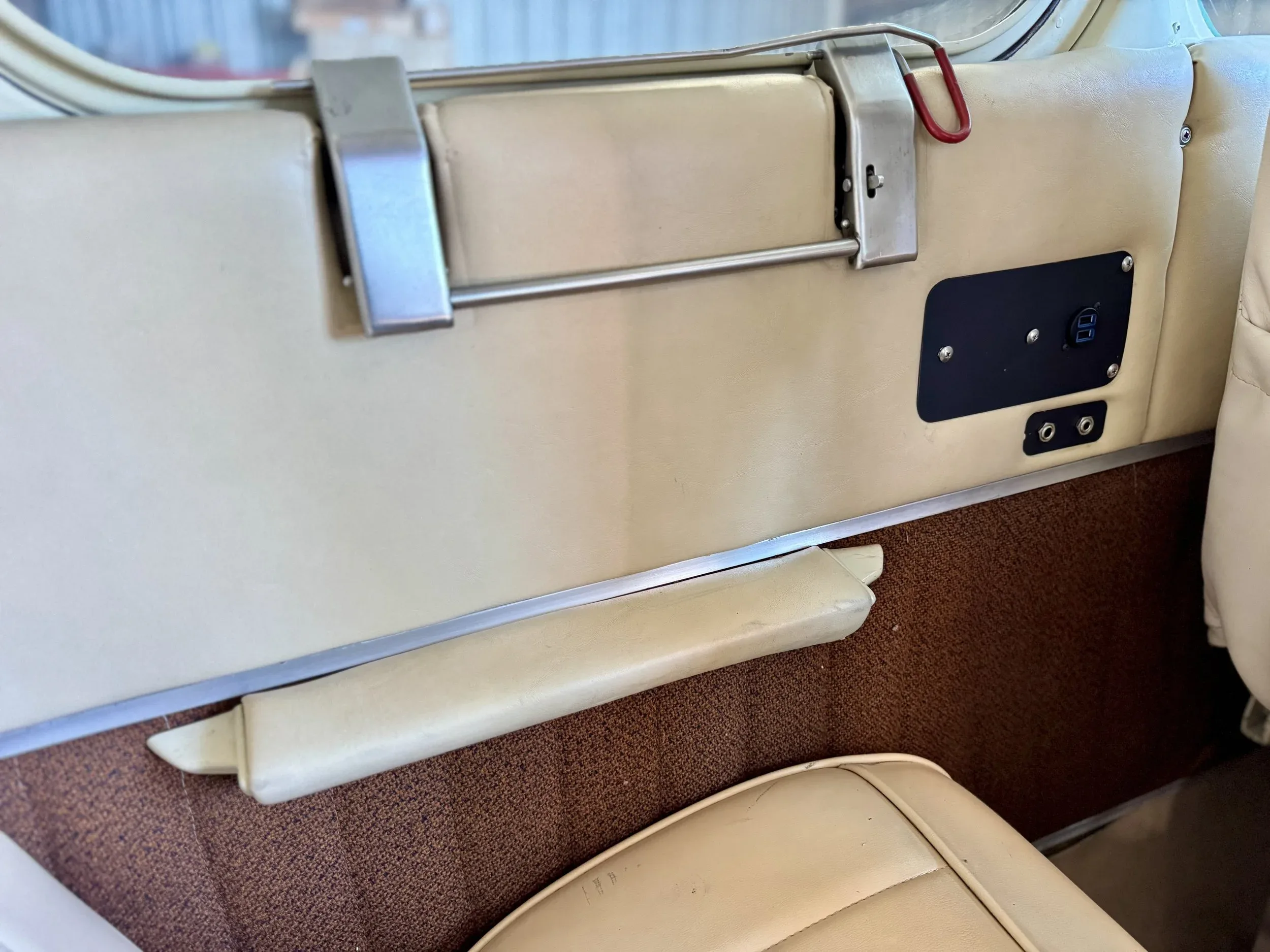 Cabin interior of a 1951 Zane Co Aero Bonanza C35 N635D — Zane Co Aero.