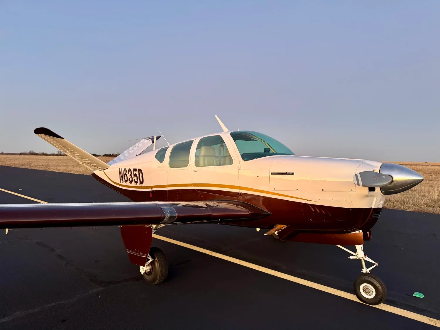 Exterior view of a 1951 Zane Co Aero Bonanza C35 N635D — Zane Co Aero, N635D.