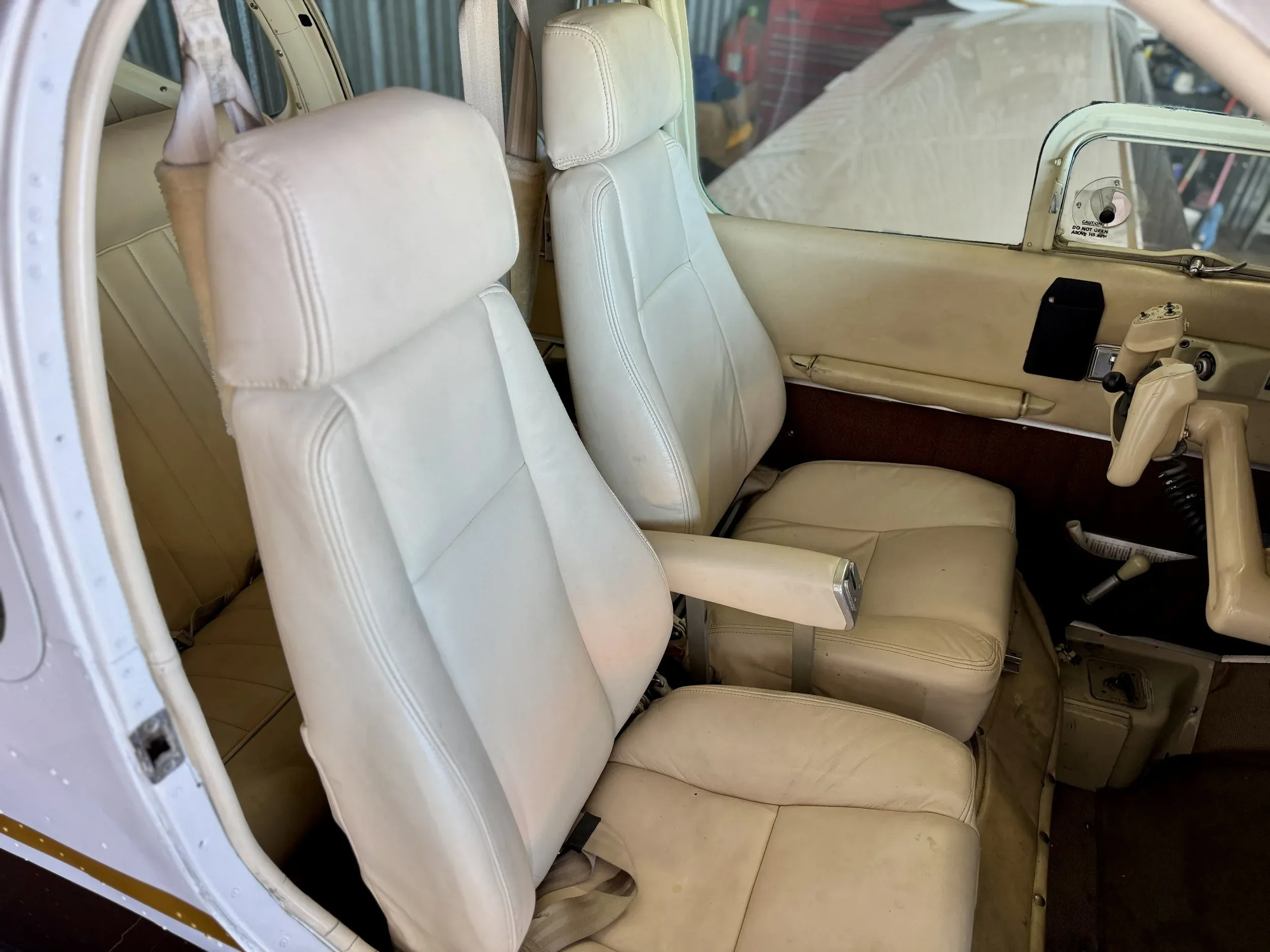 Cabin interior of a 1951 Zane Co Aero Bonanza C35 N635D — Zane Co Aero.
