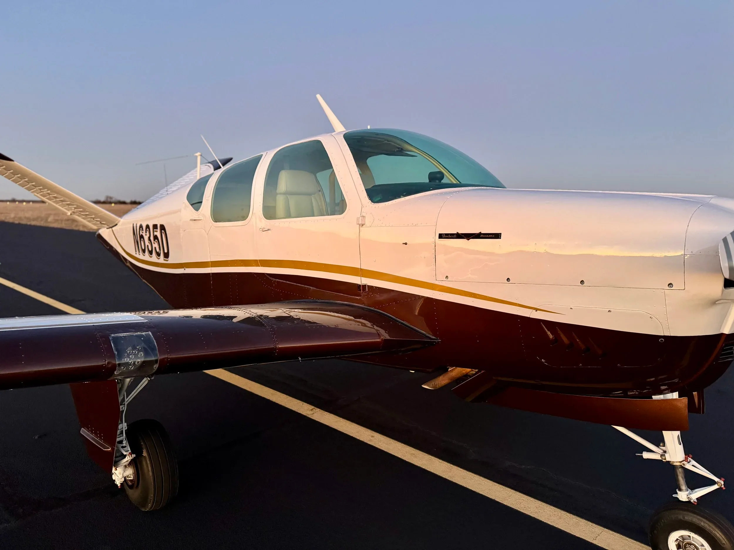 Exterior view of a 1951 Zane Co Aero Bonanza C35 N635D — Zane Co Aero, N635D.