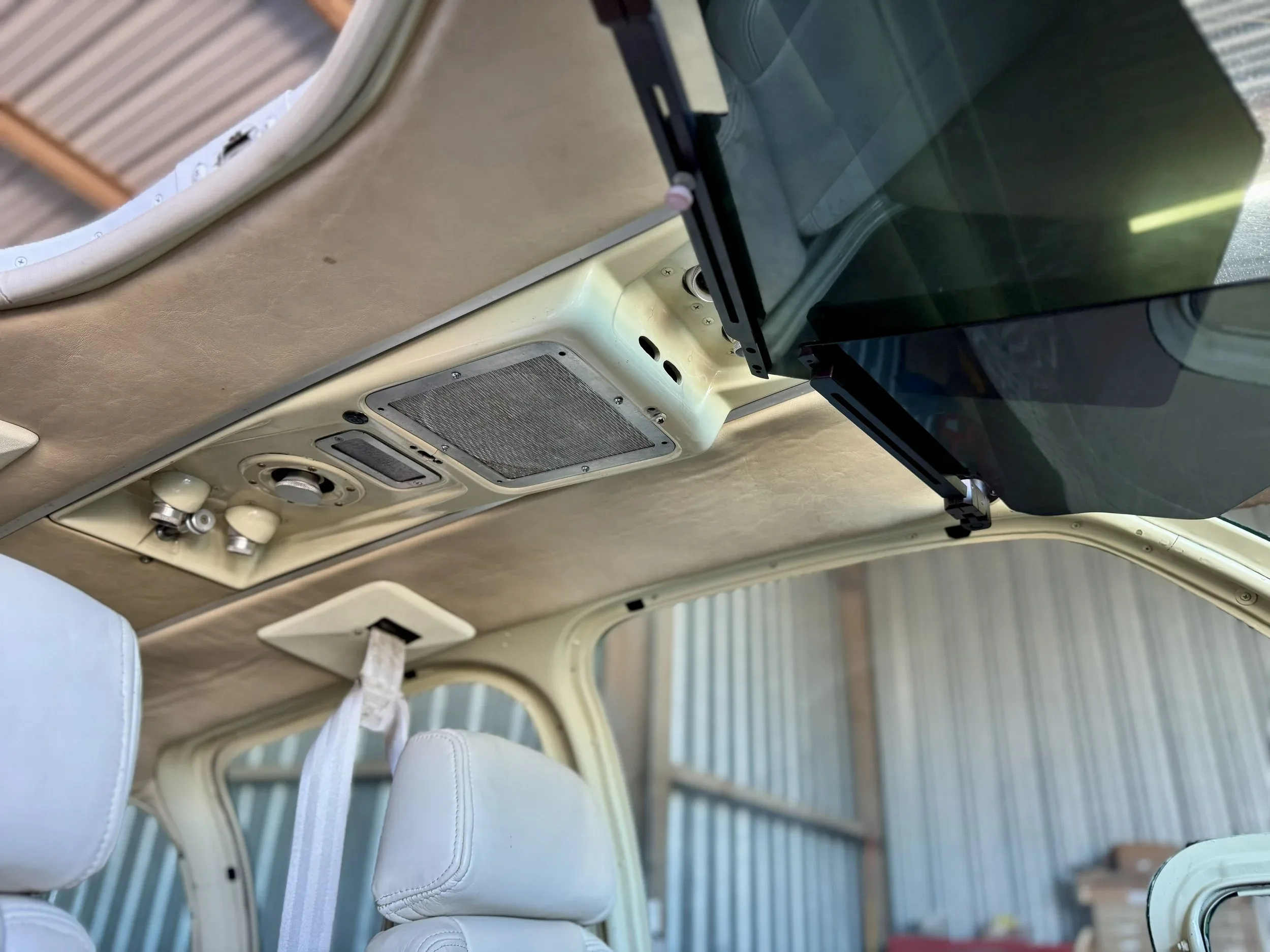 Cabin interior of a 1951 Zane Co Aero Bonanza C35 N635D — Zane Co Aero.