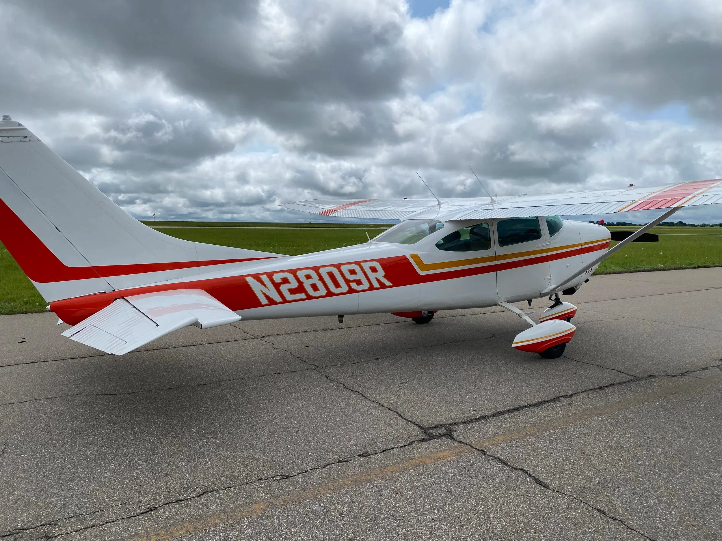Marketing image of a 1967 Zane Co Aero 182k skylane.