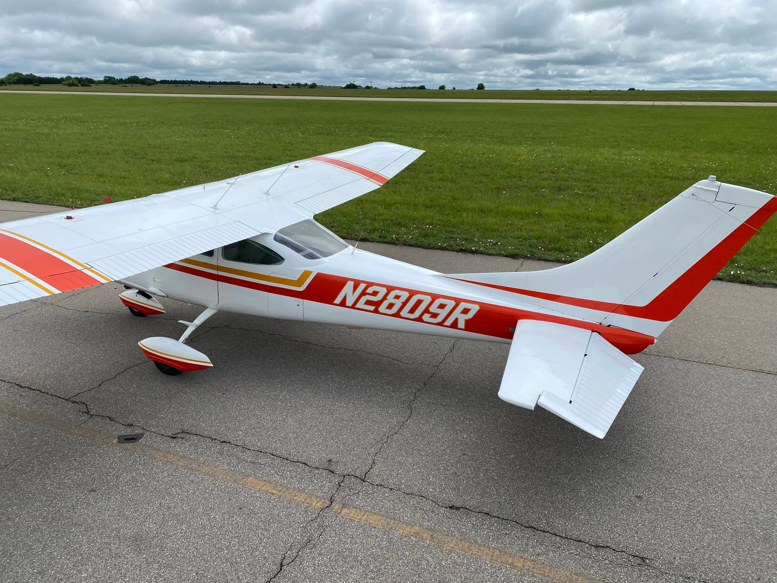 Marketing image of a 1967 Zane Co Aero 182k skylane.