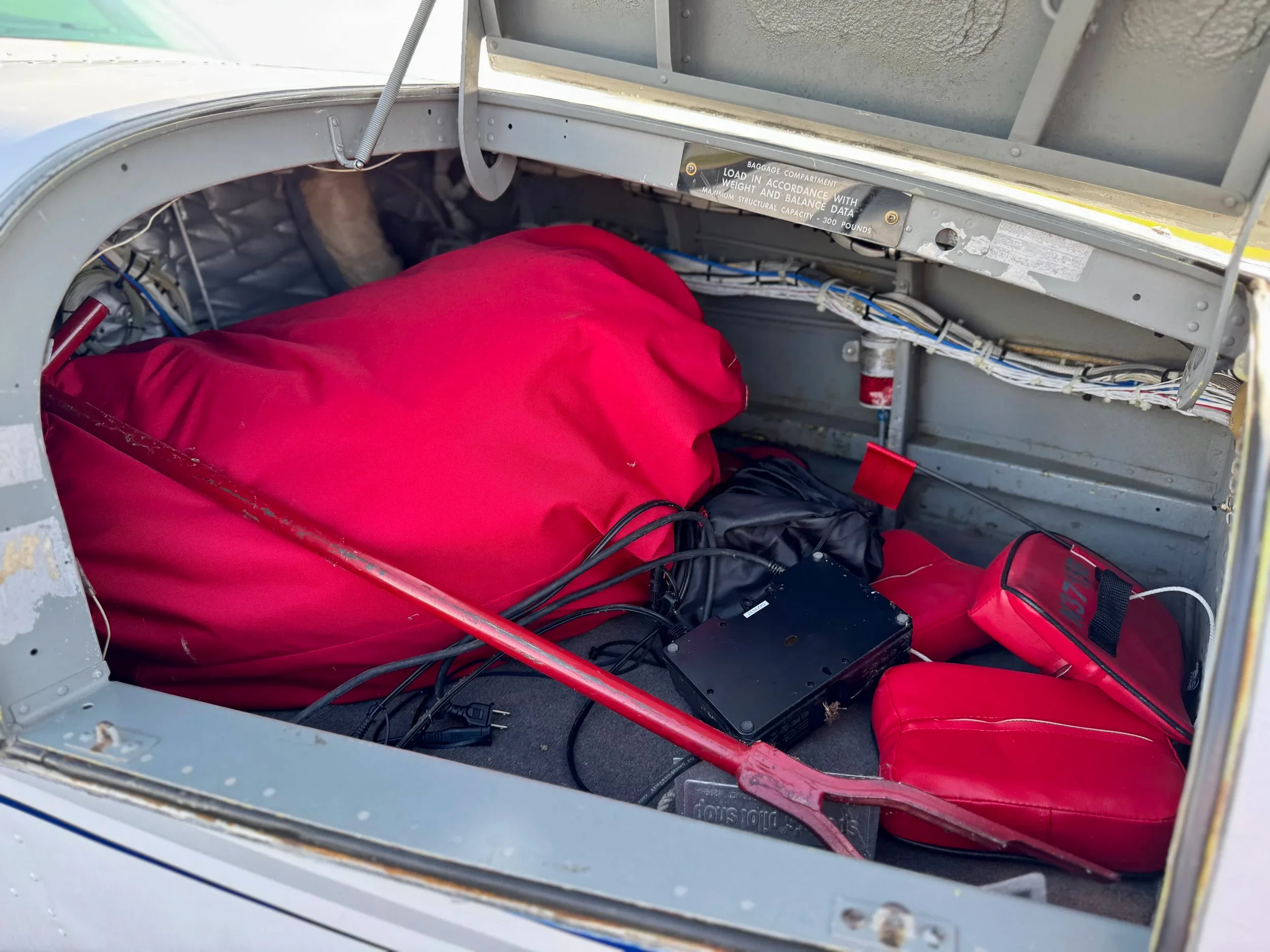 Cabin interior of a 1980 Zane Co Aero B58 Baron N3715B — Zane Co Aero.