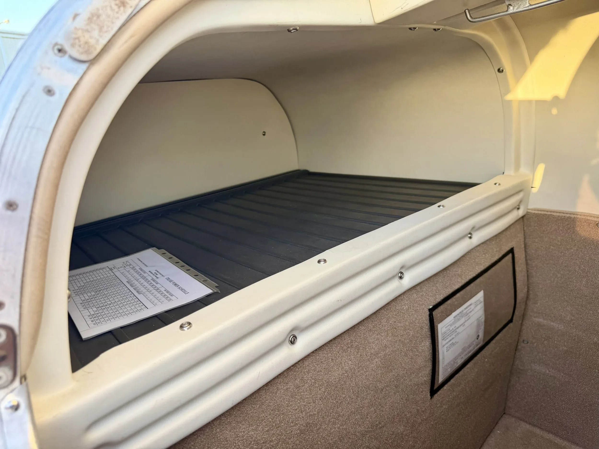 Cabin interior of a 1981 Zane Co Aero M20K 231 N33XL — Zane Co Aero.