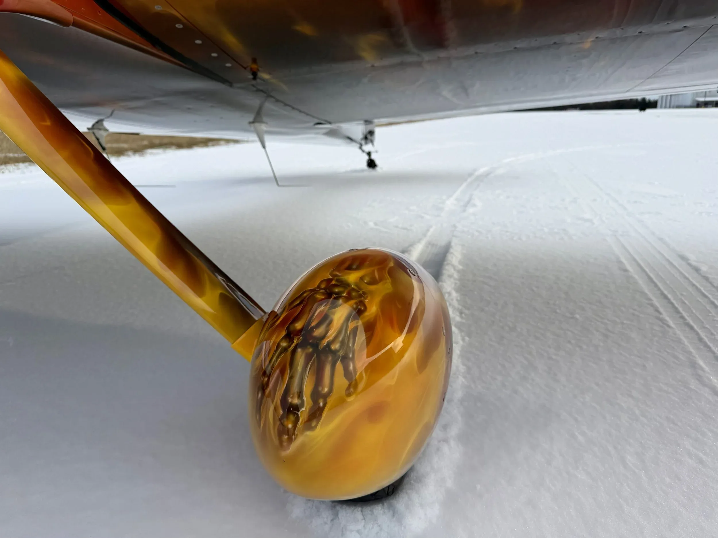 Engine detail of a 2005 Zane Co Aero rv 6 n968js.
