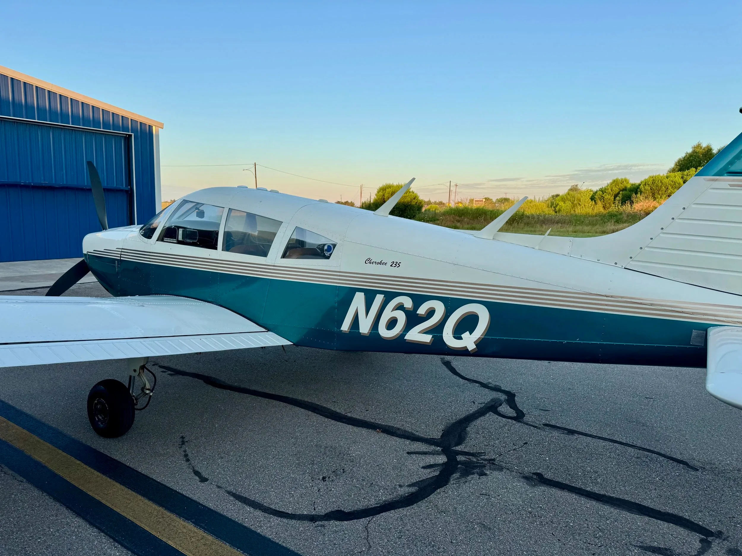 Exterior view of a Zane Co Aero, N62Q.