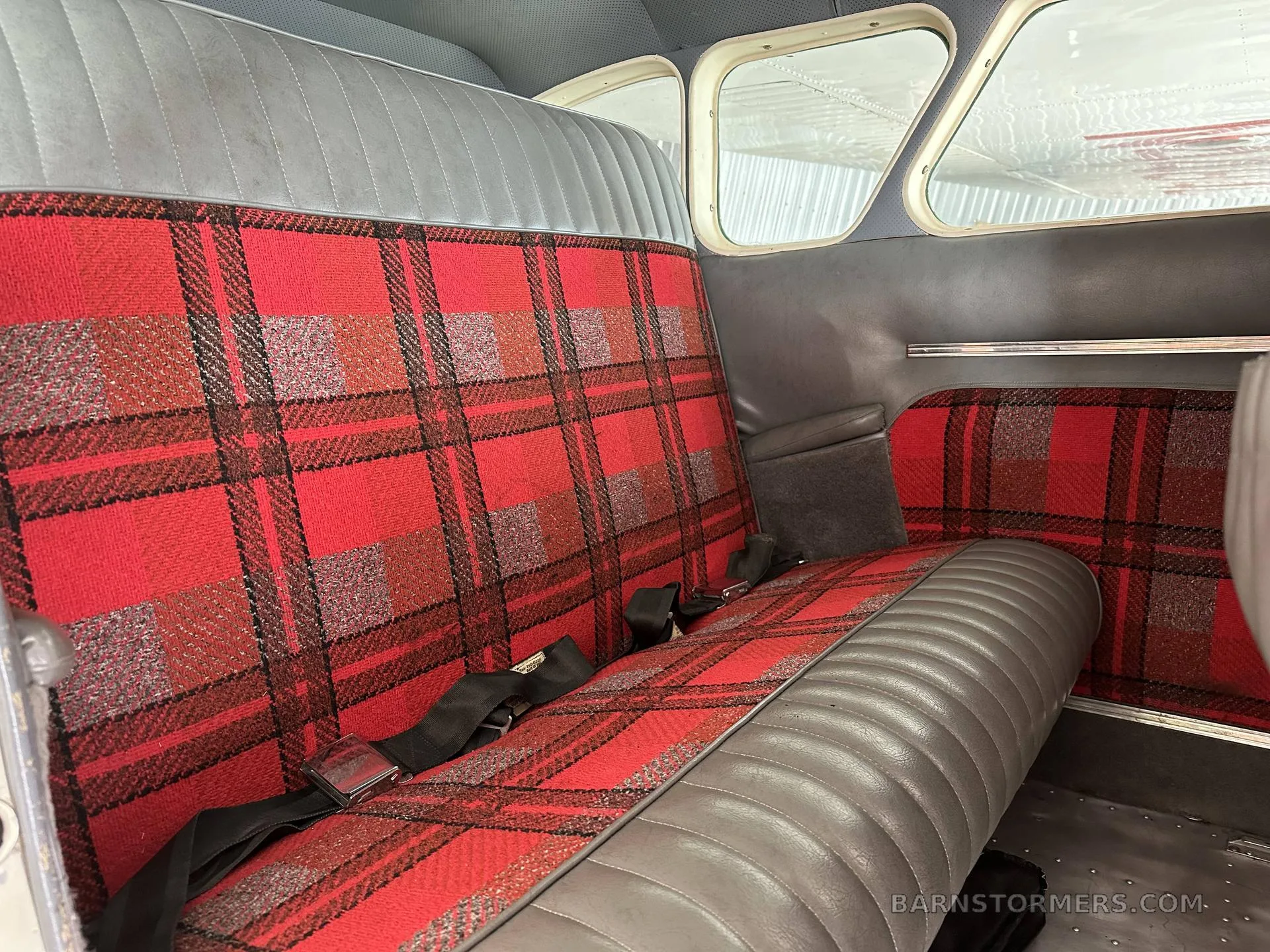 Cabin interior of a 1953 Cessna 195.