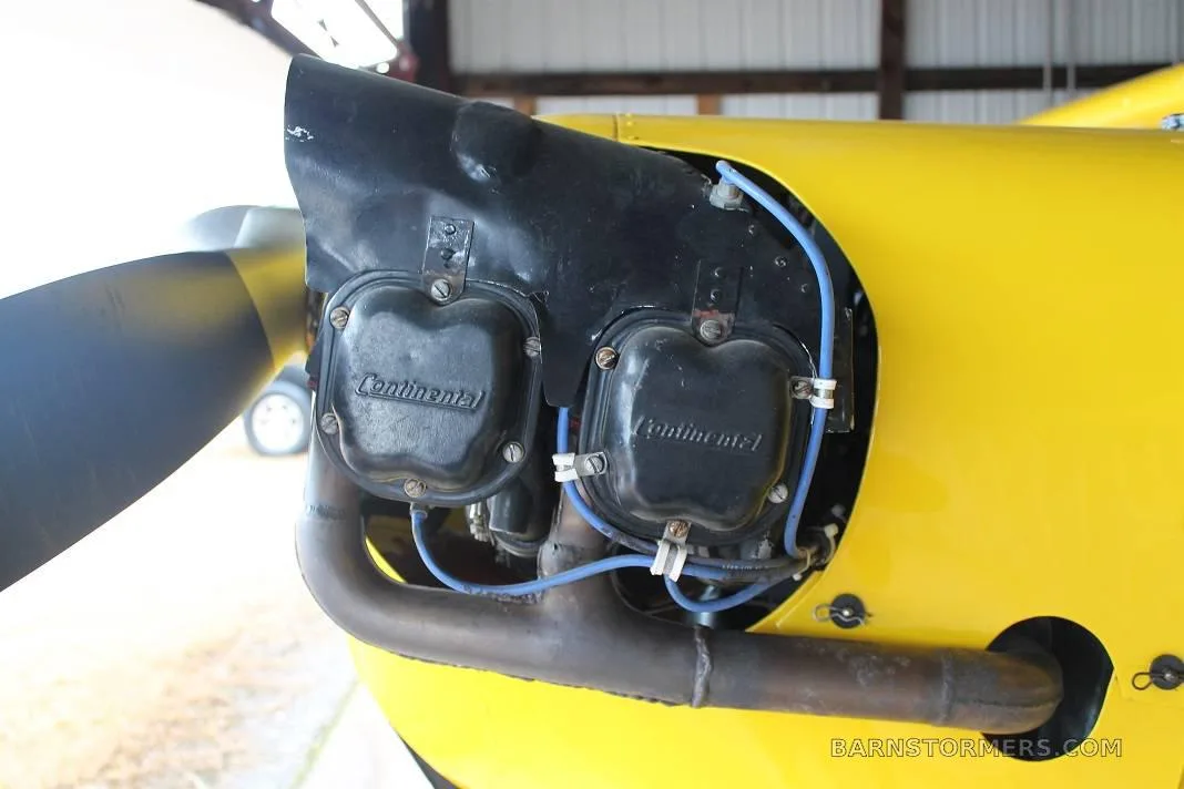 Engine detail of a 1939 Piper J3C-65.