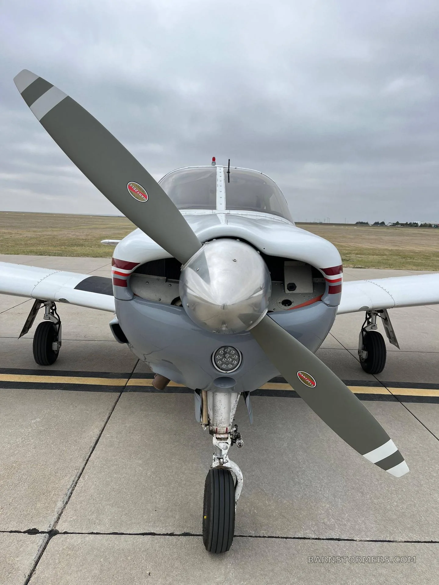 Engine detail of a 1975 Piper.