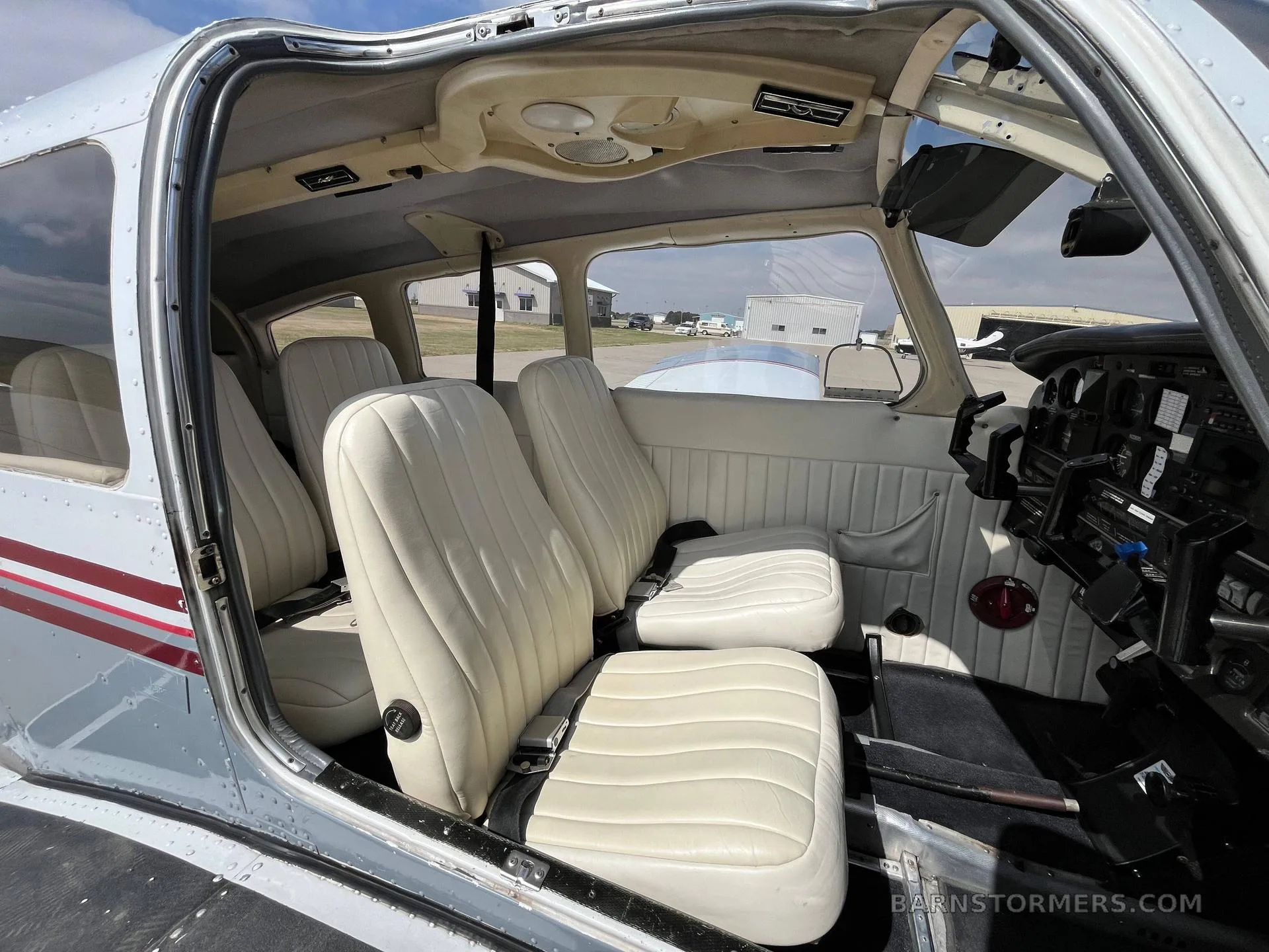 Cabin interior of a 1975 Piper.