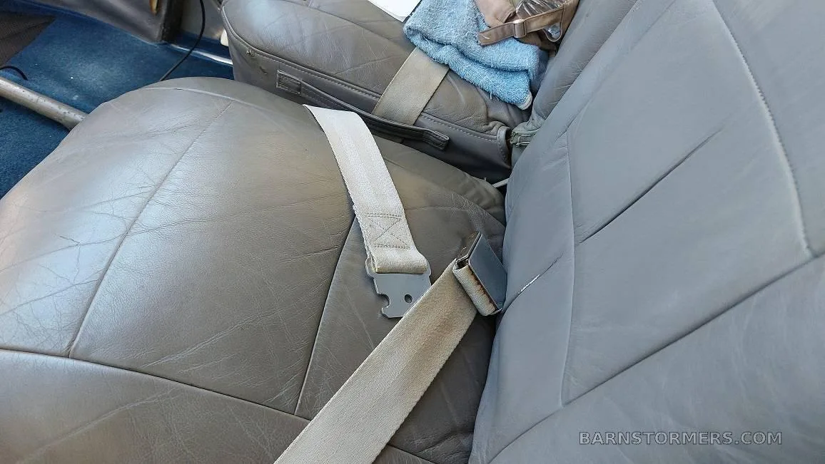 Cabin interior of a 1961 Cessna 172B.