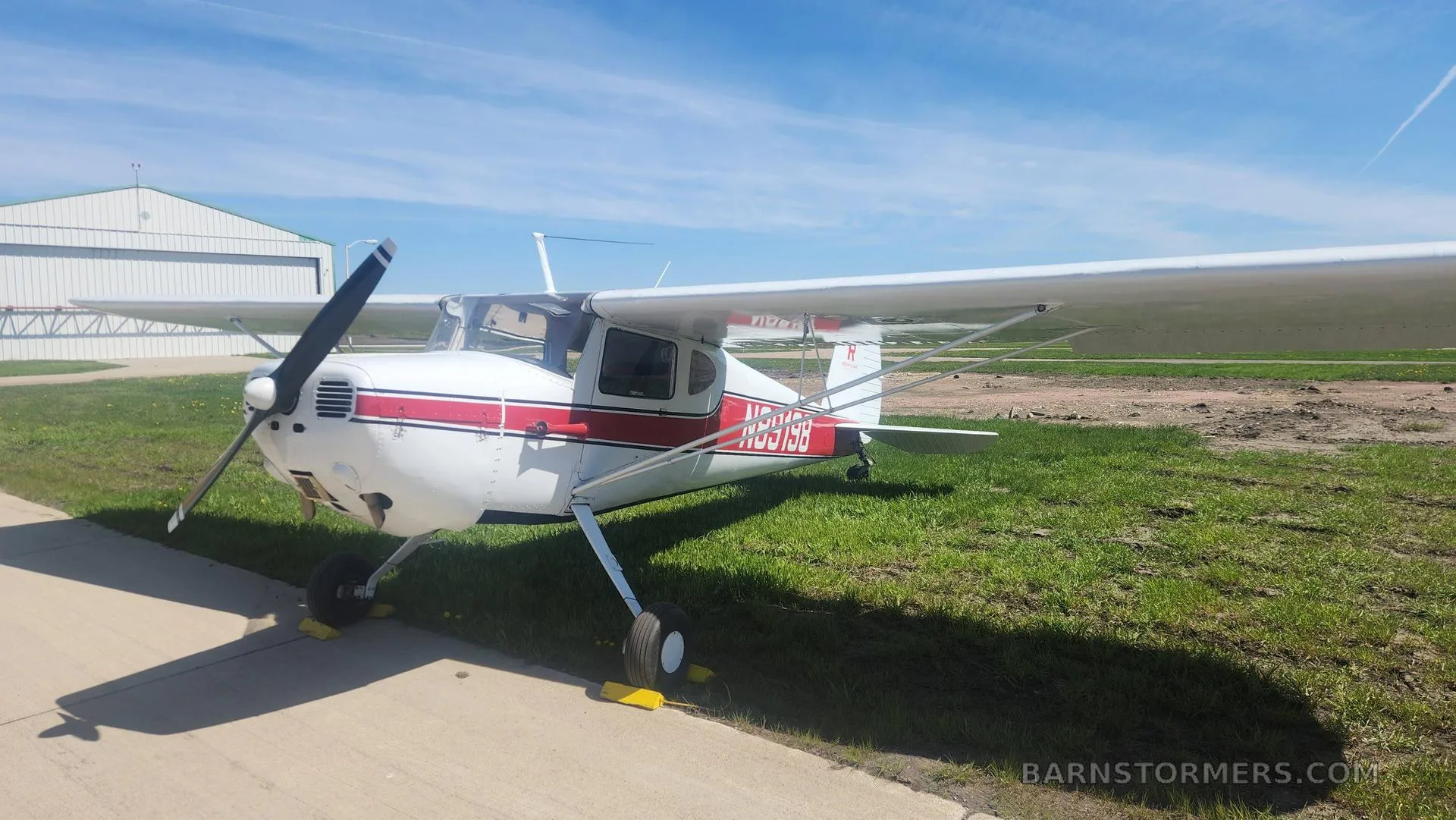 Exterior view of a Cessna.