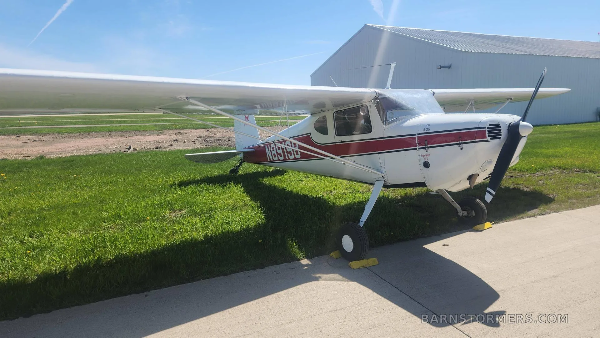 Exterior view of a Cessna.