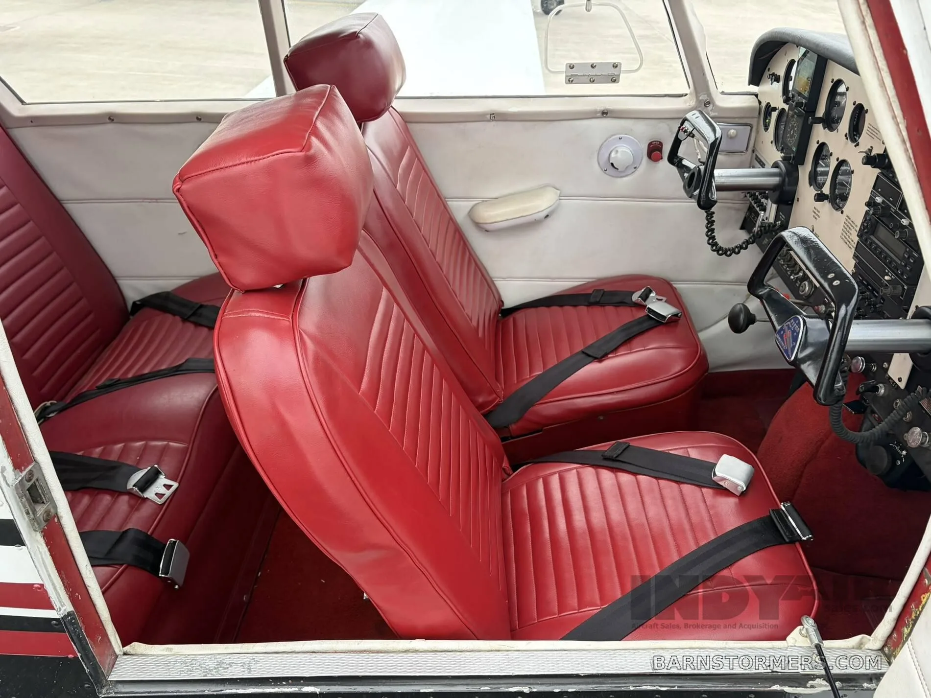 Cabin interior of a Piper.