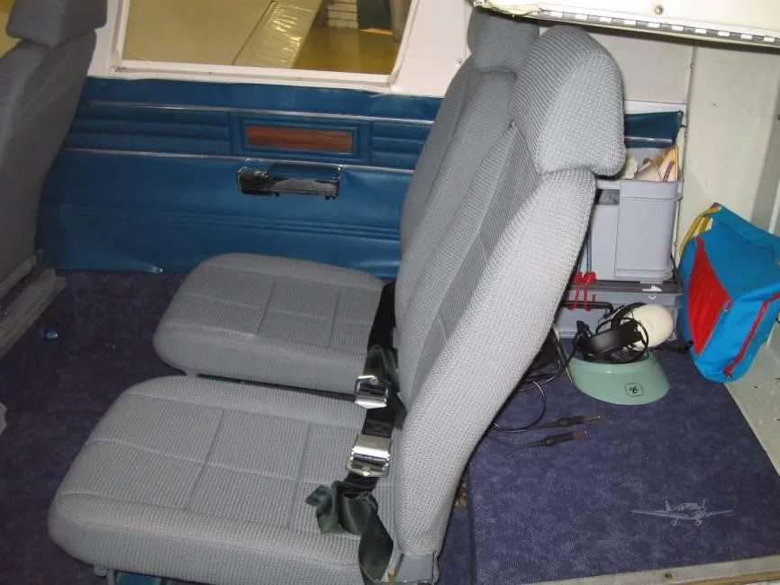Cabin interior of a 1972 PIPER SENECA.