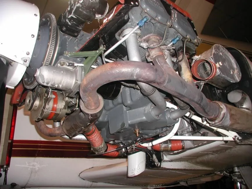 Engine detail of a 1972 PIPER SENECA.