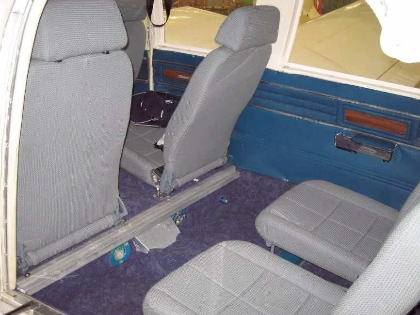 Cabin interior of a 1972 PIPER SENECA.