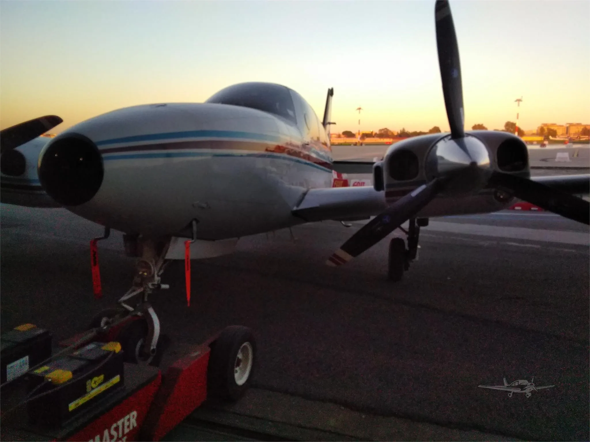 Exterior view of a 1978 BEECHCRAFT 58P BARON, I-GIPA.