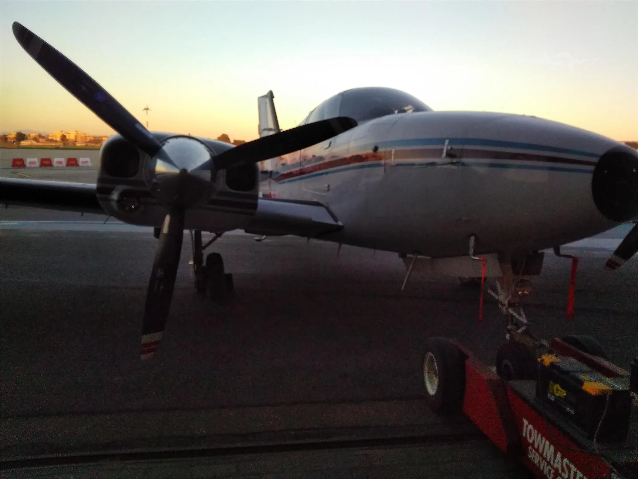 Exterior view of a 1978 BEECHCRAFT 58P BARON, I-GIPA.