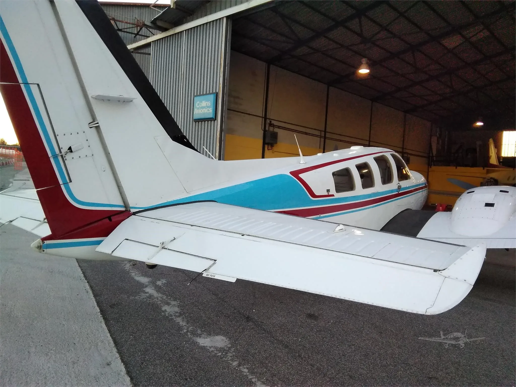 Exterior view of a 1978 BEECHCRAFT 58P BARON, I-GIPA.