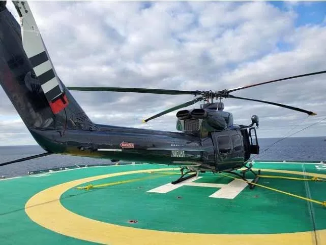Exterior view of a 1990 BELL 412SP, N860AR.
