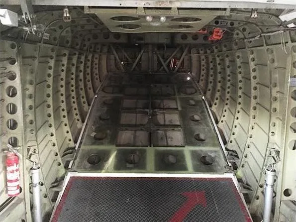 Cabin interior of a 1984 CASA 212-200.