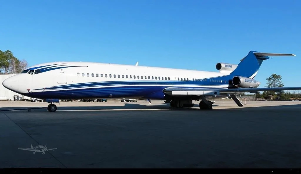 Exterior view of a 1982 BOEING 727-200 SUPER27, VQ-BNF.