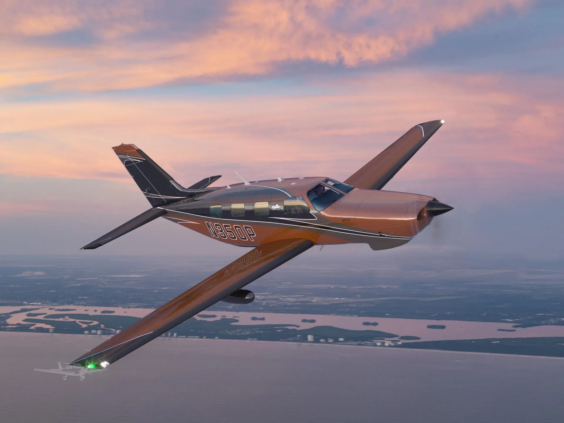Marketing image of a 2026 PIPER M350.
