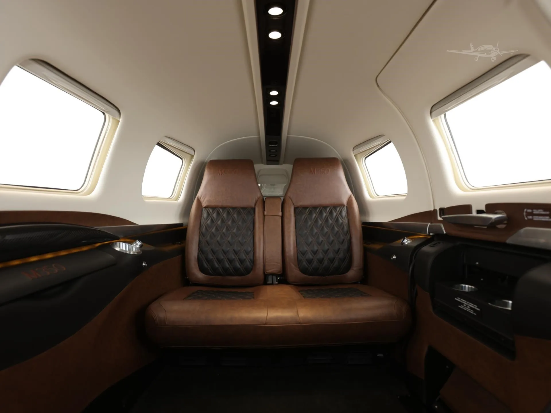 Cabin interior of a 2026 PIPER M350.