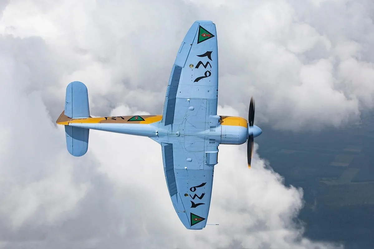 Marketing image of a 1947 HAWKER SEA FURY MK X.