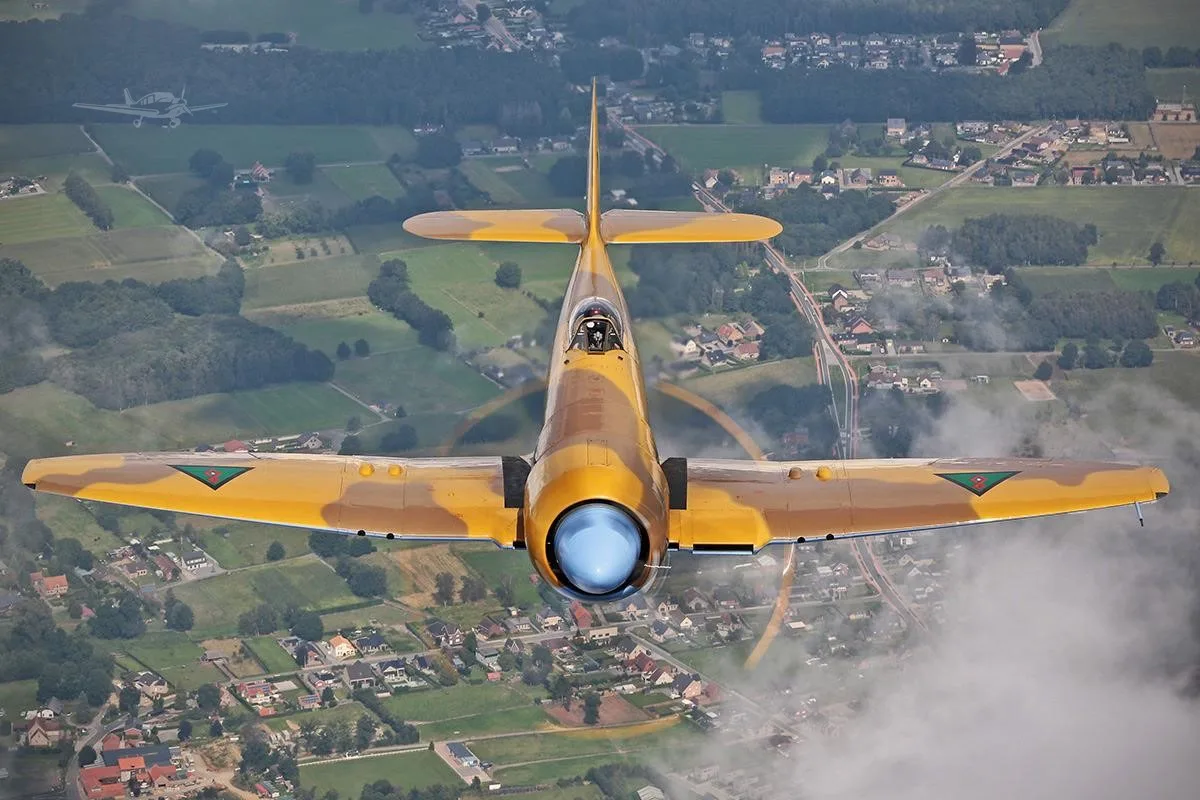 Marketing image of a 1947 HAWKER SEA FURY MK X.