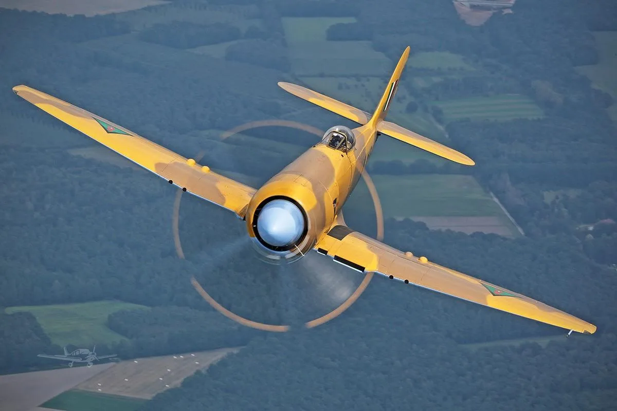 Marketing image of a 1947 HAWKER SEA FURY MK X.