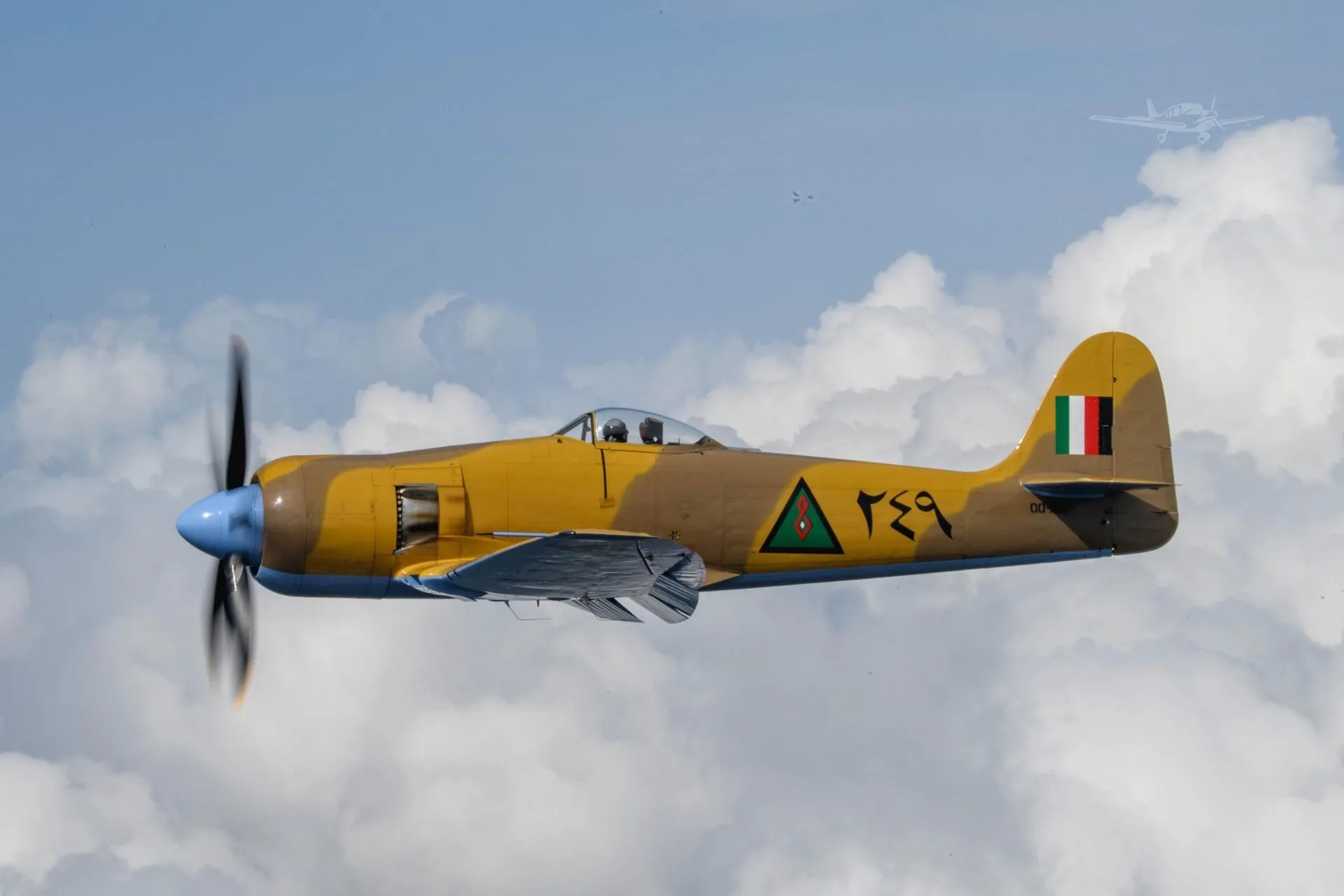 Marketing image of a 1947 HAWKER SEA FURY MK X.