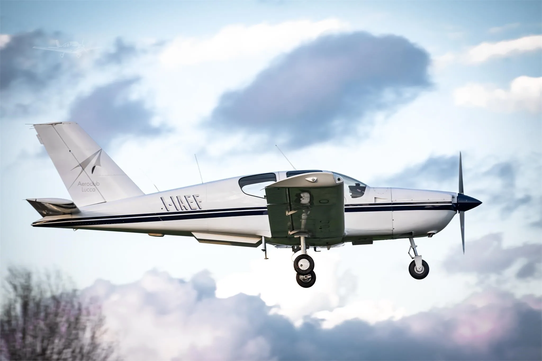 Exterior view of a 1992 SOCATA TB-9 TAMPICO, I-IAEF.