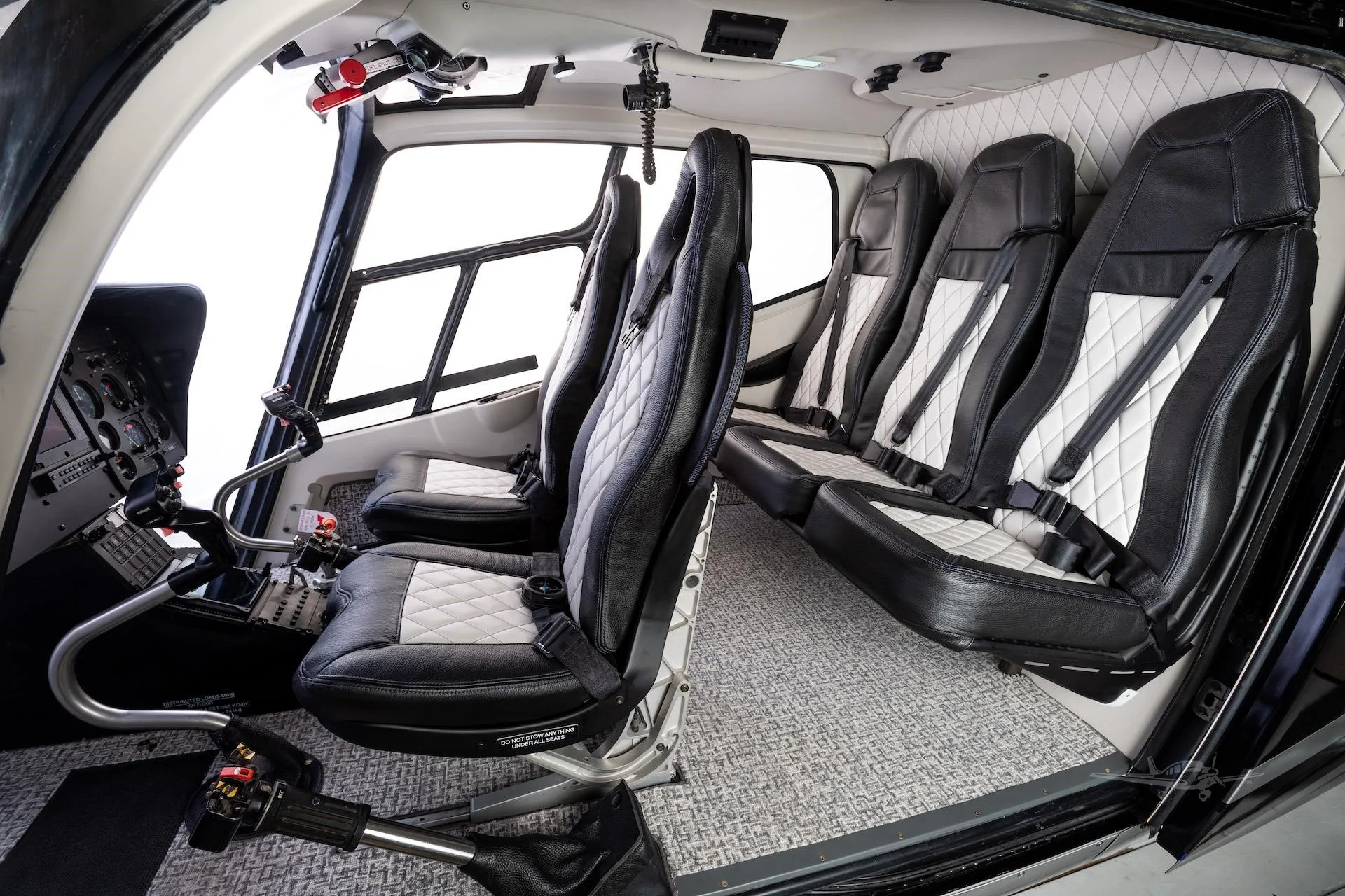 Cabin interior of a 2007 EUROCOPTER EC120B.