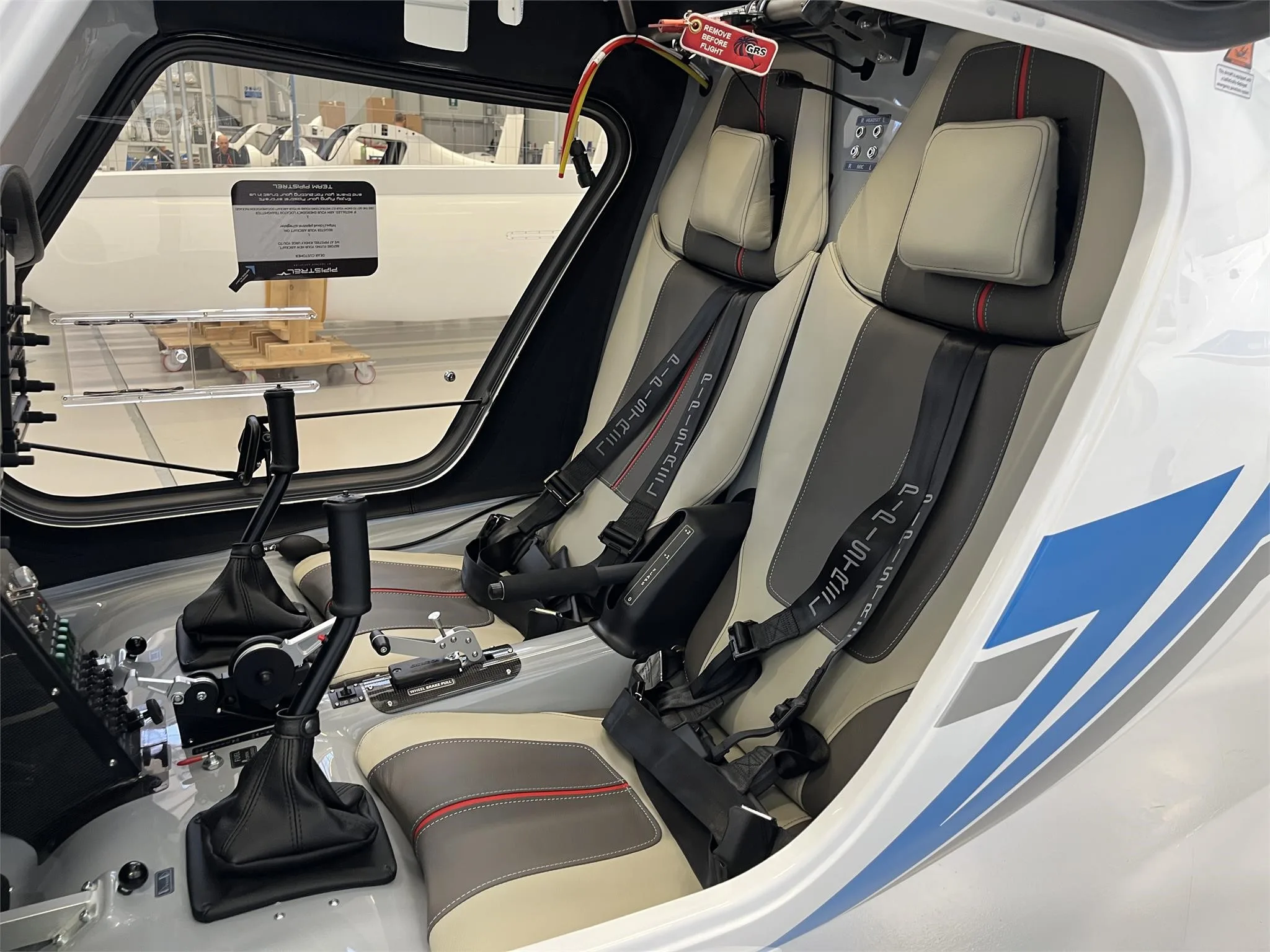 Cockpit and instrument panel of a 2026 PIPISTREL ALPHA TRAINER.
