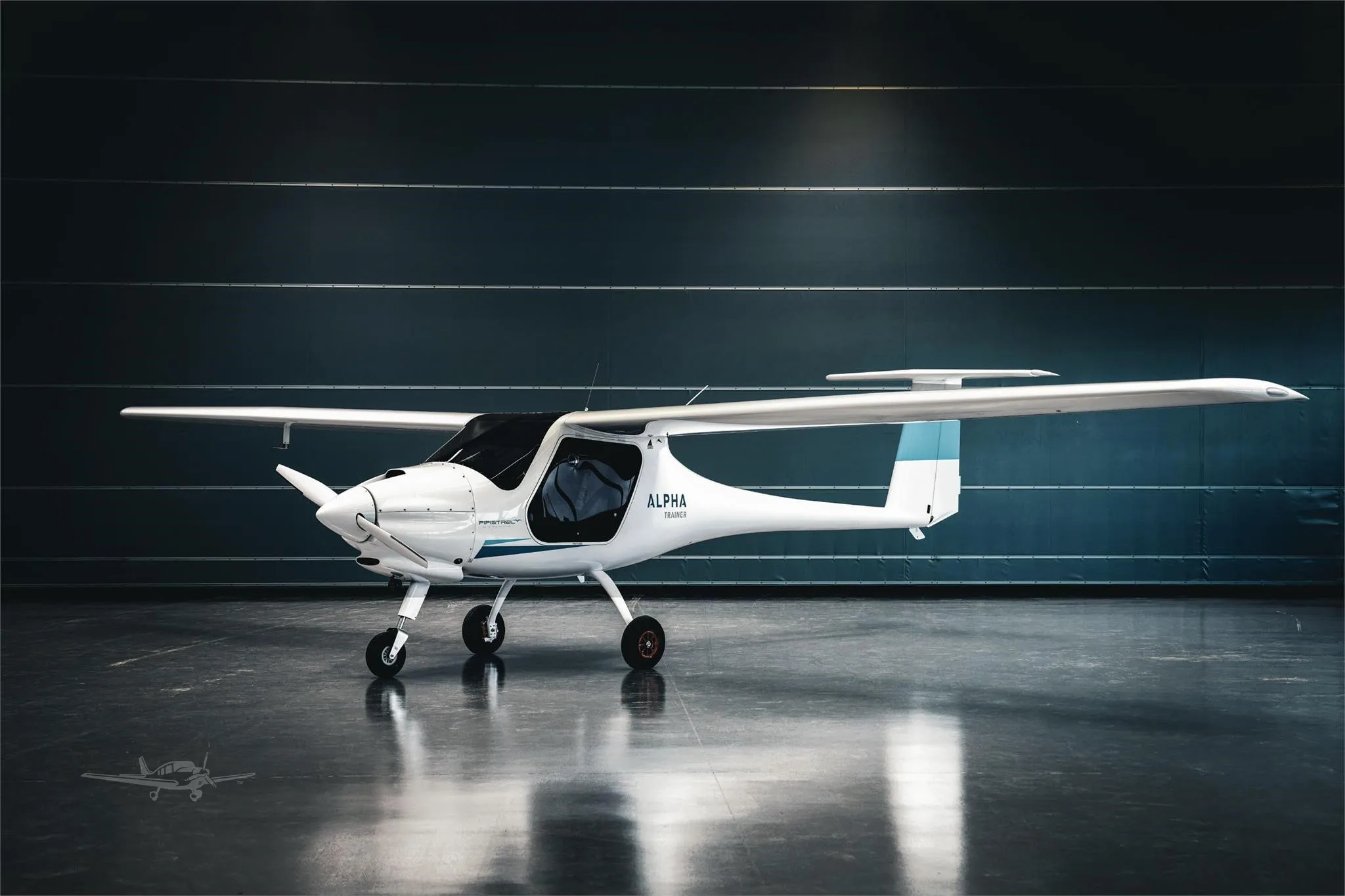 Marketing image of a 2026 PIPISTREL ALPHA TRAINER.