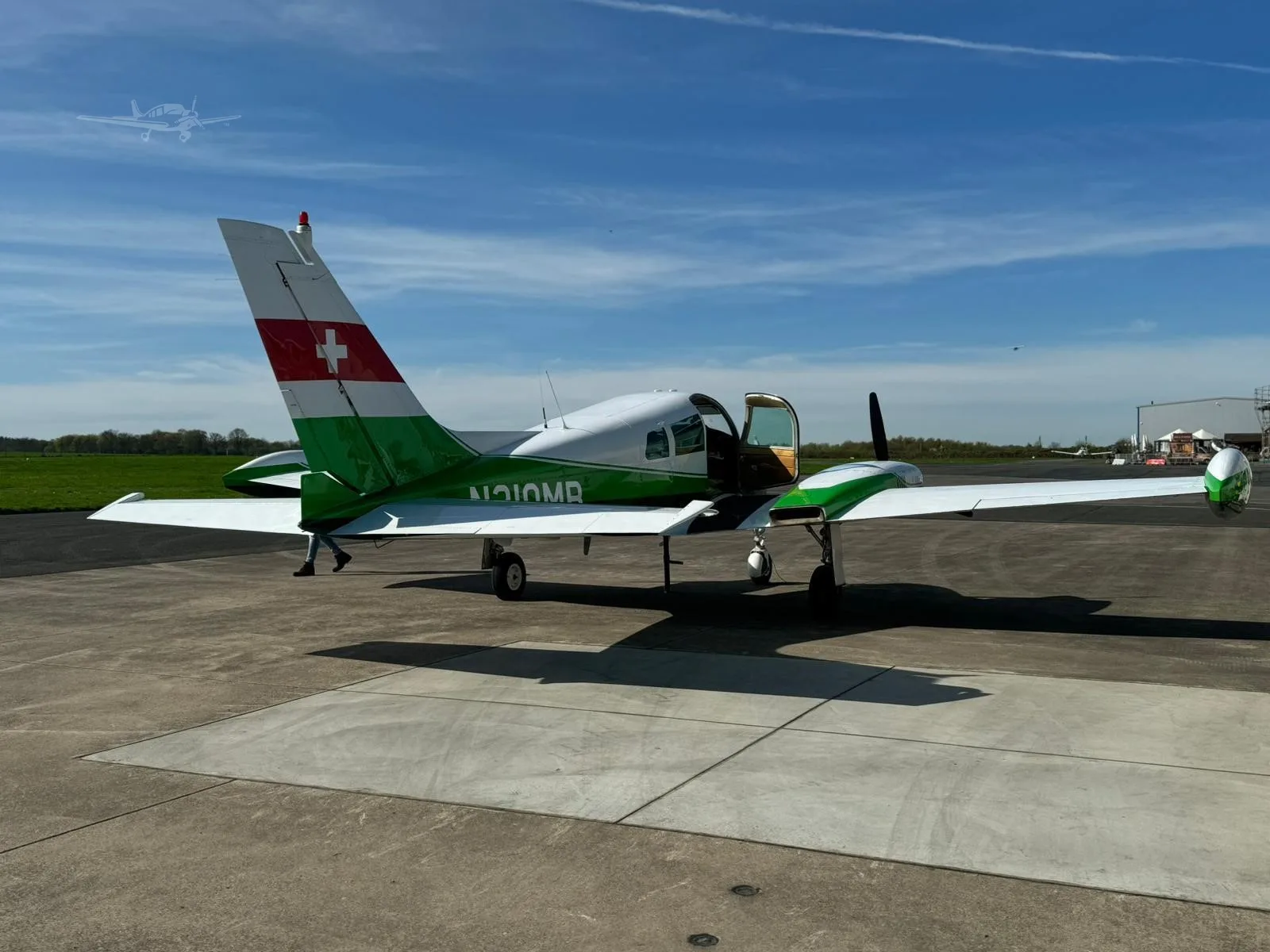 Exterior view of a 1961 CESSNA 310F, N310MB.