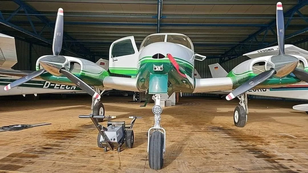 Exterior view of a 1961 CESSNA 310F, N310MB.