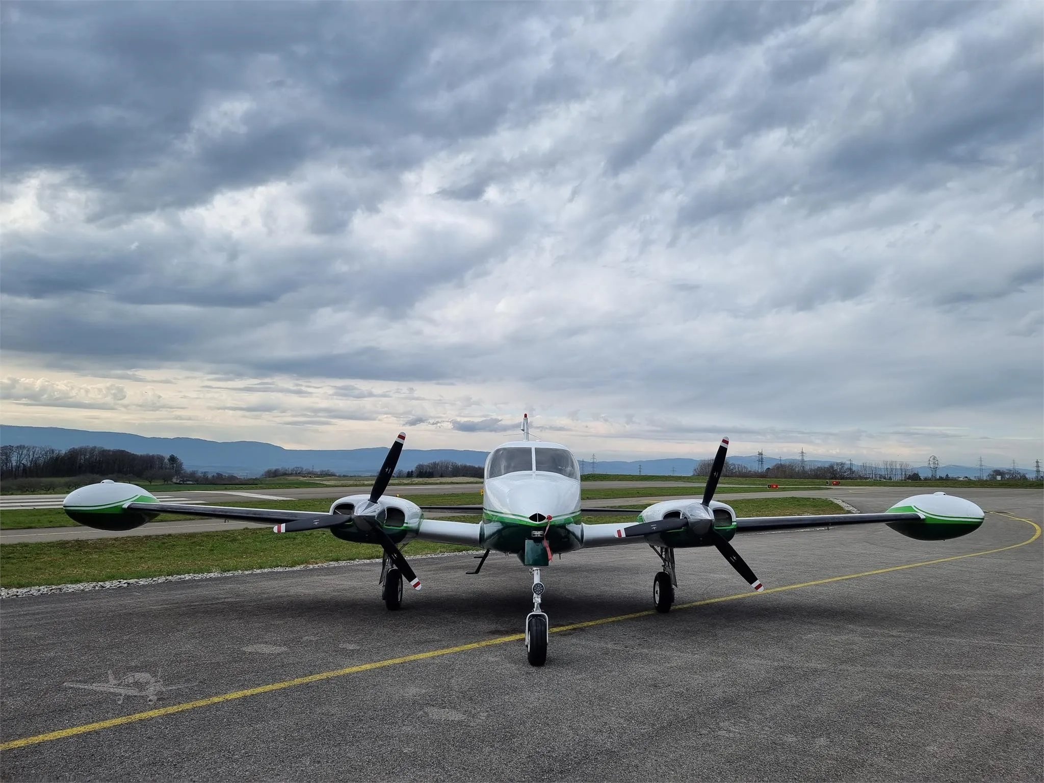 Exterior view of a 1961 CESSNA 310F, N310MB.