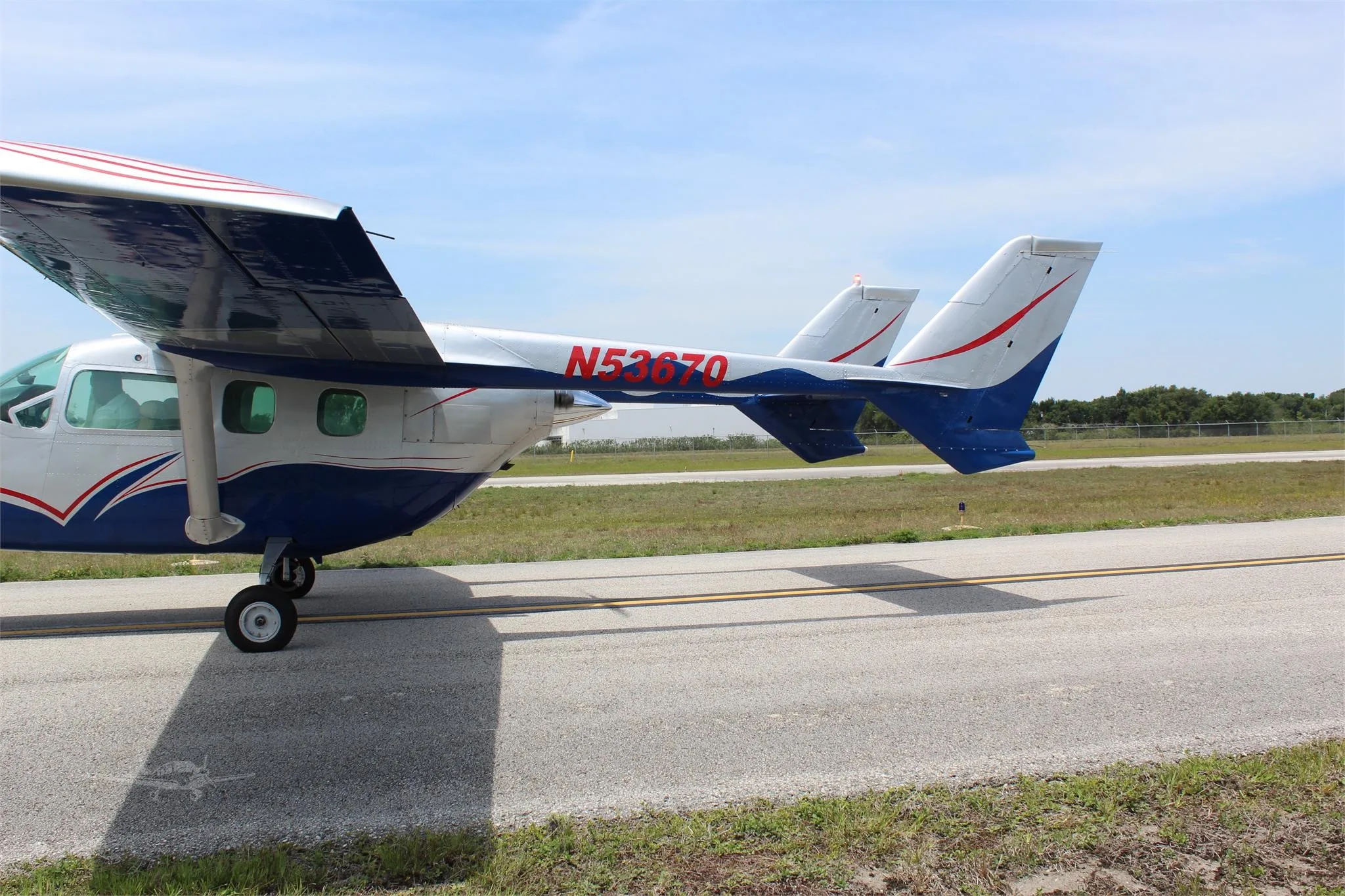 Exterior view of a 1976 CESSNA 337G, N53670.